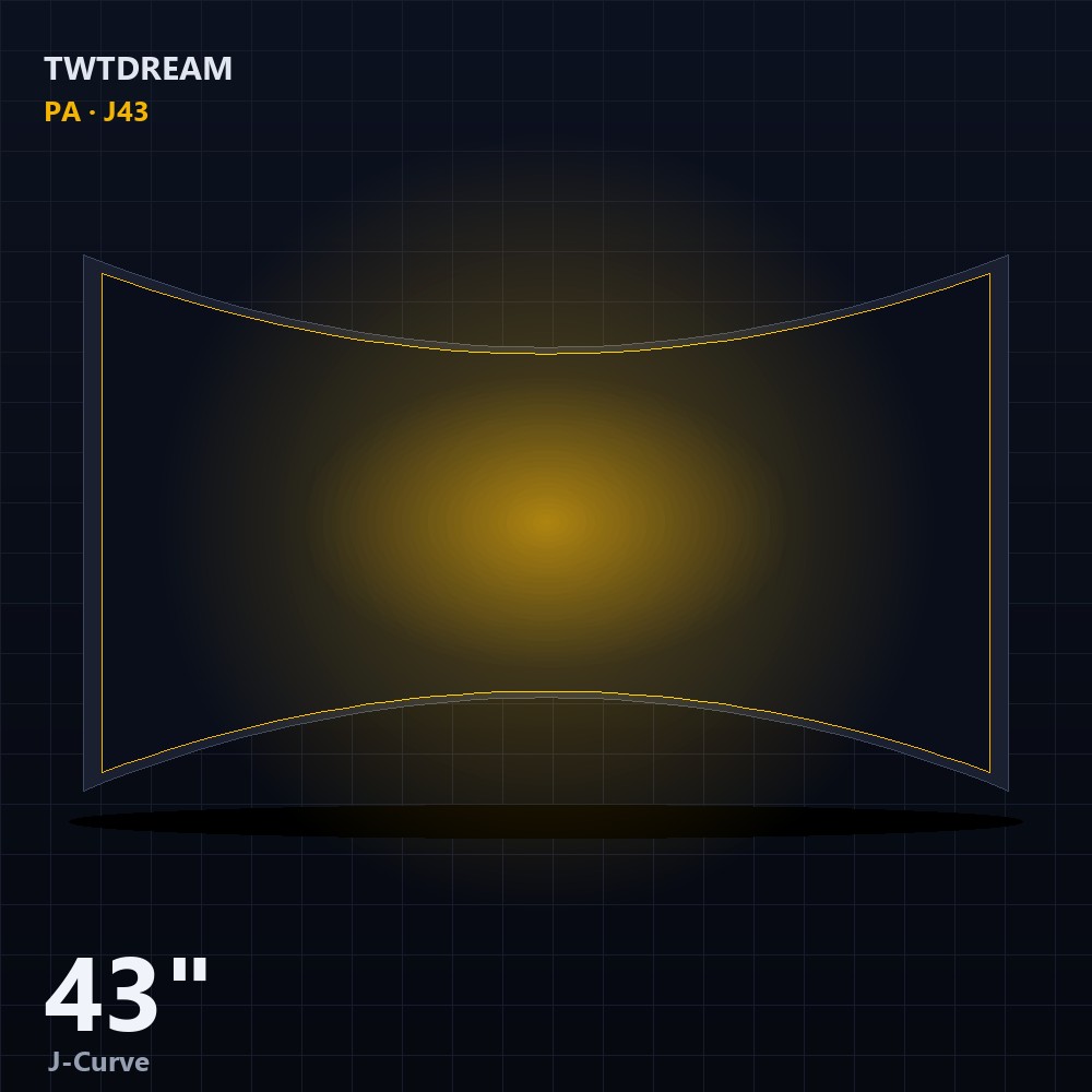TWTDream PA Pro Alien J-Type 1500R curved 4K PCAP touch monitor